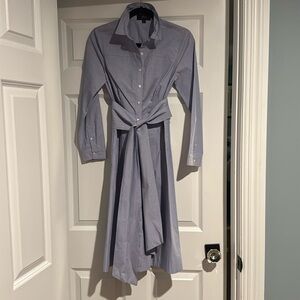 JCrew buttoned shirt dress midi with long sleeve